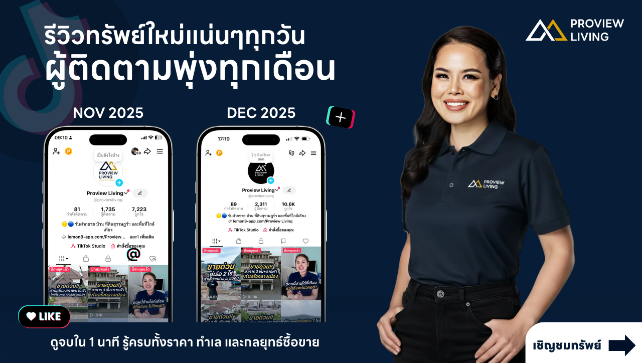 บริการการตลาดและขายอสังหาฯ แบบครบวงจร โดย Proview Living