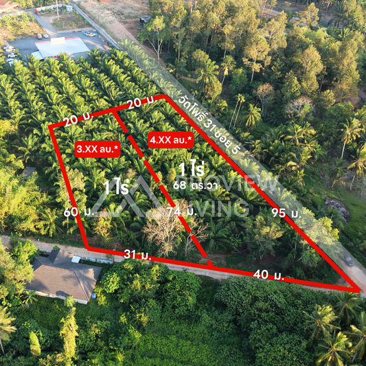 ที่ดินแบ่งล็อกขาย @วัดโพธิ์ 32 ซอย 5 ใกล้นางแอ่นอินน์ รีสอร์ท ยกแปลง 7.XX ลบ.