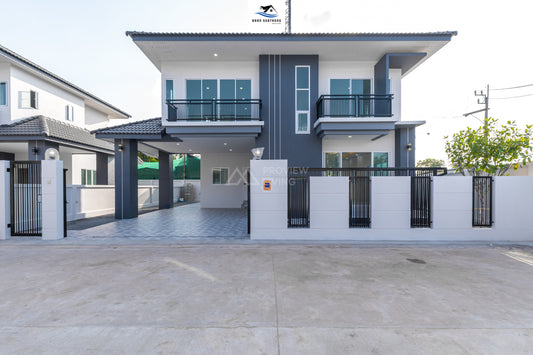 บ้าน 2 ชั้น บางชุมโถ1 4 ห้องนอน 3 ห้องน้ำ รูปแบบ Classic Style @ศรีวิชัย26 บ้านทรัพย์ทอง ทองรายา