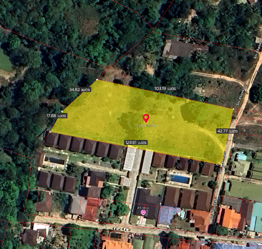 ที่ดินเปล่า ขนาด 3 ไร่ 1 งาน 4.3 ตารางวา @บ่อผุด เกาะสมุย