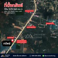 Urgent sale: Land in Surat Thani with resort, 7 rai 2 ngan 58 square wah, near Suan Mokkhaphalaram Temple, near Chaiya Highway, and near Lemad Subdistrict Health Promoting Hospital.