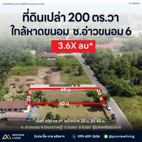 ขายด่วน ที่ดินเปล่า สุราษฎร์ธานี 200 ตารางวาใกล้หาดขนอม ซ.อ่าวขนอม6