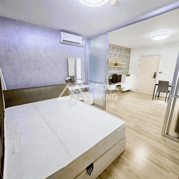 Urgent sale! Dcondo Sansiri, fully furnished, mall view, opposite Central Suratthani. Corner unit, 5th floor, 1 bed, 1 bath.