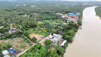 [For Sale] Vacant land near the river, 2-3-90 rai, Wat Tha Lon, Phunphin, Phunphin District, Surat Thani - Non - Nam