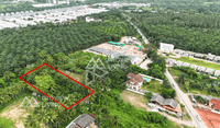 Urgent sale: Land in Surat Thani, 1 rai, in Soi Tha Rong Chang 23, 700 meters from Wat Somwang.