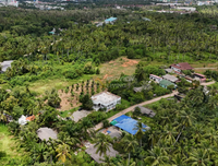 [FOR SALE] BS-02 Land + Single-story house, 274.6 rai, Soi Charoen Uthit (near Tsubame), near Suratthani Hospital, Central Plaza, community area
