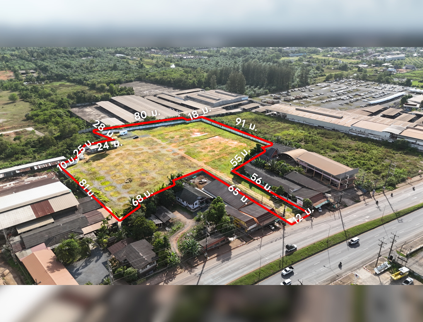 [ขายด่วน] ที่ดินเปล่า 9 ไร่กว่า โซนท่าทอง กาญจนดิษฐ์ ติดถนนเส้นสุราษฎร์–นครศรีฯ (401) ใกล้ โตโยต้าท่าทองใหม่เพียง 200 เมตร