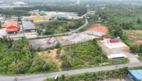 [For Sale] Landfill 6 rai 3 ngan 68.3 sq.wah, wide frontage, near Surat Thani city, Pak Nam, Bang Kung
