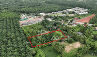 Urgent sale: Land in Surat Thani, 1 rai, in Soi Tha Rong Chang 23, 700 meters from Wat Somwang.