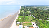 [URGENT SALE!!] 11 Rai beachfront land, panoramic view, suitable for resort-pool villa investment. 151 meter beachfront. T. Wang, A. Thachana, Surat Thani.