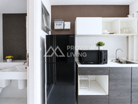 Dcondo CoCo by Sansiri for sale, a corner unit on the 8th floor with a mall view. Located directly opposite Central, this condo in Surat Thani offers high potential. 1 bed, 1 bath.