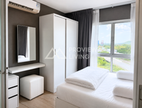 Dcondo CoCo by Sansiri for sale, a corner unit on the 8th floor with a mall view. Located directly opposite Central, this condo in Surat Thani offers high potential. 1 bed, 1 bath.