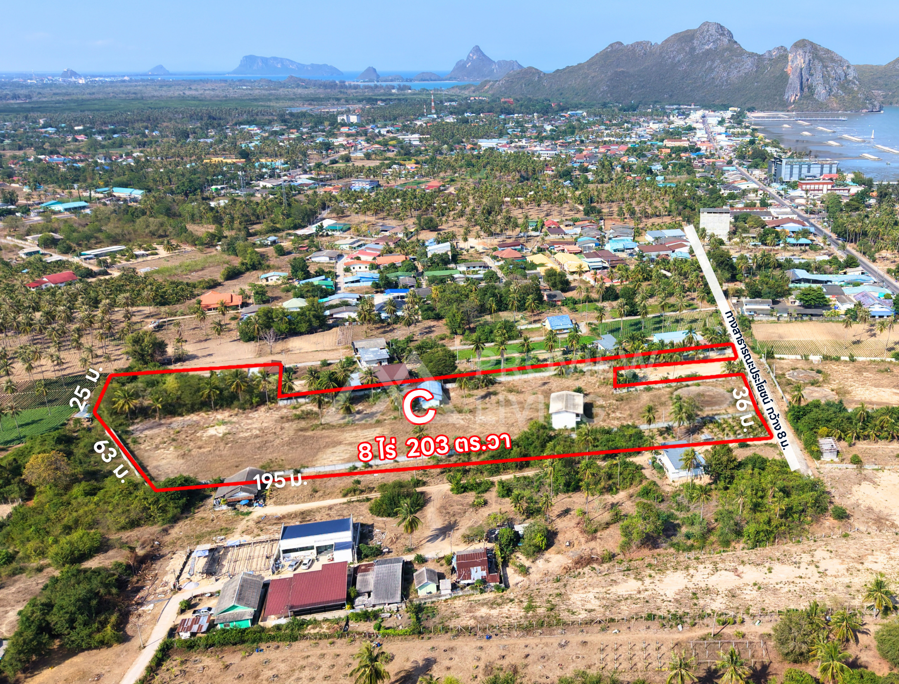 ขายที่ดินติดทะเล 13 ไร่เศษ พร้อมคลังน้ำมันเก่าและบ้านพัก คลองวาฬ หาดสามอ่าว ประจวบคีรีขันธ์ | 85 ล้านบาท