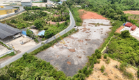 [For Sale] Landfill 6 rai 3 ngan 68.3 sq.wah, wide frontage, near Surat Thani city, Pak Nam, Bang Kung