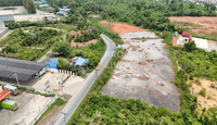 [For Sale] Landfill 6 rai 3 ngan 68.3 sq.wah, wide frontage, near Surat Thani city, Pak Nam, Bang Kung