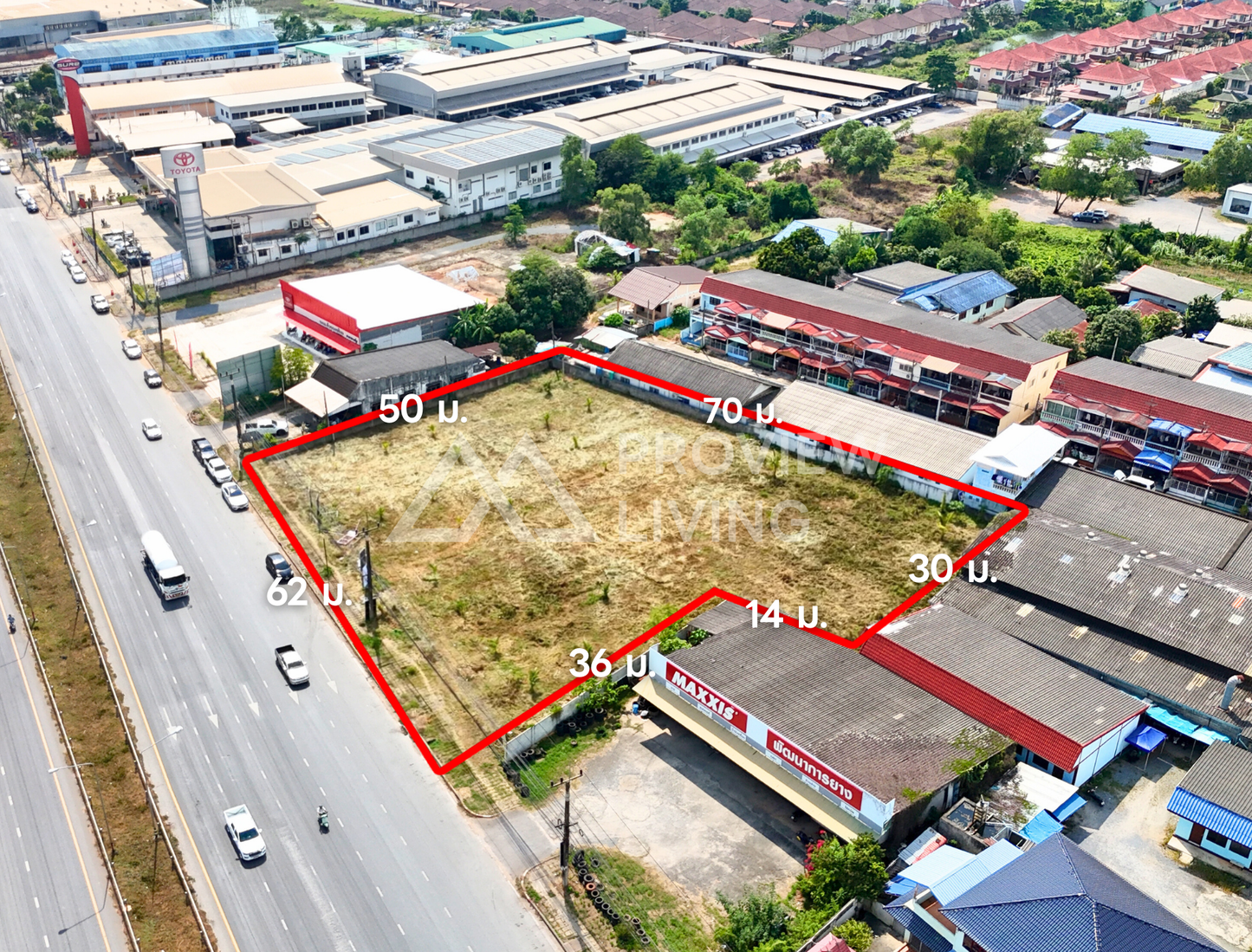 [ปล่อยเช่า] ที่ดินเปล่า แยกบางกุ้ง เยื้องบิ๊กซีสุราษ 2 ไร่ 1 งาน 10.9 ตารางวา ค่าเช่า 100,000/เดือน (สัญญาเริ่มต้น 5-10 ปี)