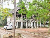 Urgent sale: Land in Surat Thani with resort, 7 rai 2 ngan 58 square wah, near Suan Mokkhaphalaram Temple, near Chaiya Highway, and near Lemad Subdistrict Health Promoting Hospital.