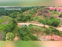 Land for sale on Asia Road, Saweat, Tha Chang, Surat Thani, 19 rai, with office and warehouse, price 4X.XX million.