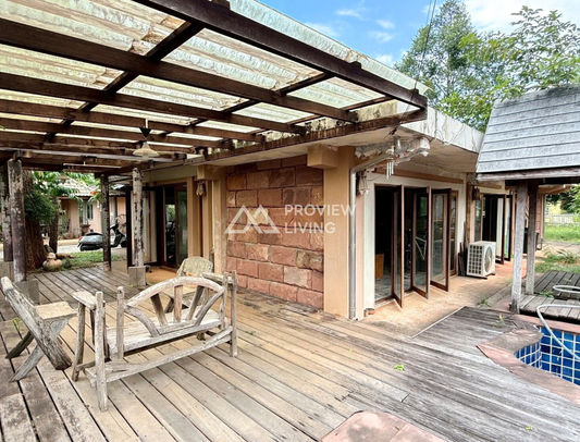 [ขายด่วน] บ้านเดี่ยว หลังใหญ่ มี2หลังในรั่วเดียว หมู่บ้านเสาวลักษณ์ 296.6 ตารางวา ราคา 8.XX ลบ.