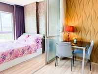 Dcondo CoCo by Sansiri for sale, a corner unit on the 8th floor with a mall view. Located directly opposite Central, this condo in Surat Thani offers high potential. 1 bed, 1 bath.