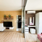 Dcondo CoCo by Sansiri for sale, a corner unit on the 8th floor with a mall view. Located directly opposite Central, this condo in Surat Thani offers high potential. 1 bed, 1 bath.