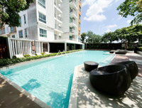 Dcondo CoCo by Sansiri for sale, a corner unit on the 8th floor with a mall view. Located directly opposite Central, this condo in Surat Thani offers high potential. 1 bed, 1 bath.