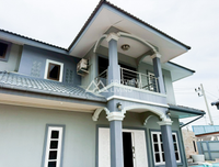 For sale: 2-story detached house in Chaiya. 3 beds, 3 baths. Near Supercheap Chaiya branch.