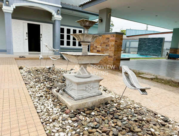 For sale: 2-story detached house in Chaiya. 3 beds, 3 baths. Near Supercheap Chaiya branch.