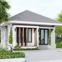 [Sold] Single-family house, 2 bedrooms, 2 bathrooms, Modern Tropical style, Pho Khun Thale 23, Mueang District, Surat Thani