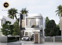 (Ready to move in) Modern style 2-story detached house, 3 bedrooms, 3 bathrooms, Phokhun Thale, Surat Thani