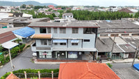 [Reserved] 3-story dormitory, 8 bedrooms, 4 bathrooms, 21.9 sq. wah. Located 200 meters from the back gate of the provincial school. Good location, great value for 3.X million baht. Surat Thani.