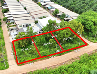 [For Sale] BS-08 Land plots for sale, 3 plots available, starting from 2.43 million baht. Suitable for housing development, Srivichai 16, BS-08, Surat Thani.
