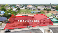 [For Sale] Land + Apartment Building with 20 rooms, area 1 rai 1 ngan 48 sq. wah, Bang Saen, Wat Bang Peng, Bang Saen District, Chonburi Province