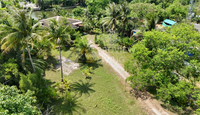 [For Sale] Waterfront Land, Triangular Plot, 3 Rai 90.8 Sq. Wah., Next to Bypass Road, Bang Yai, Surat Thani