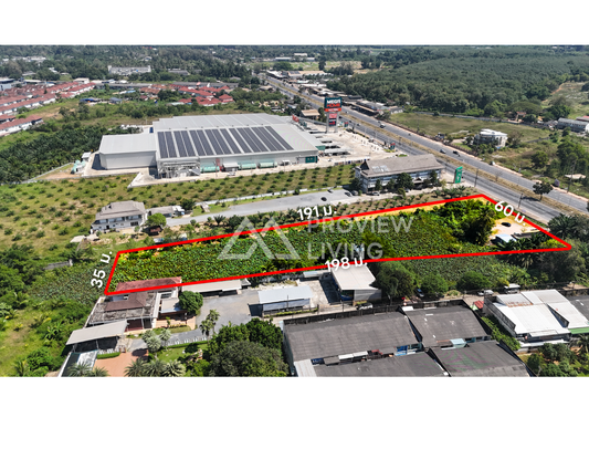 [ขายด่วน] ที่ดินเปล่าติดถนนใหญ่ ใกล้เมกาโฮม แยกบางใหญ่ 5 ไร่ 1 งาน 81.1 ตารางวา กว้าง 60 เมตร