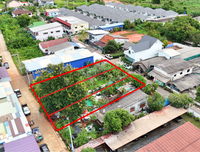 Urgent Sale: Vacant land, divided into 3 beautiful plots, total area 260 square wah, Soi Karunrat 32, near Sahathai Garden Plaza, Surat Thani.