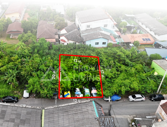 [ขายด่วน] ที่ดินเปล่า ติดถนน ซอยหมอสุรพล ชนเกษม 22 ใกล้แยกแสงเพชร | 54 ตร.วา หน้ากว้าง 12 เมตร