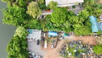 [FOR SALE] Land by the water, Soi Wat Pho 31, area 200 sq. wah, road frontage 42 meters, canal frontage 16 meters, Surat Thani
