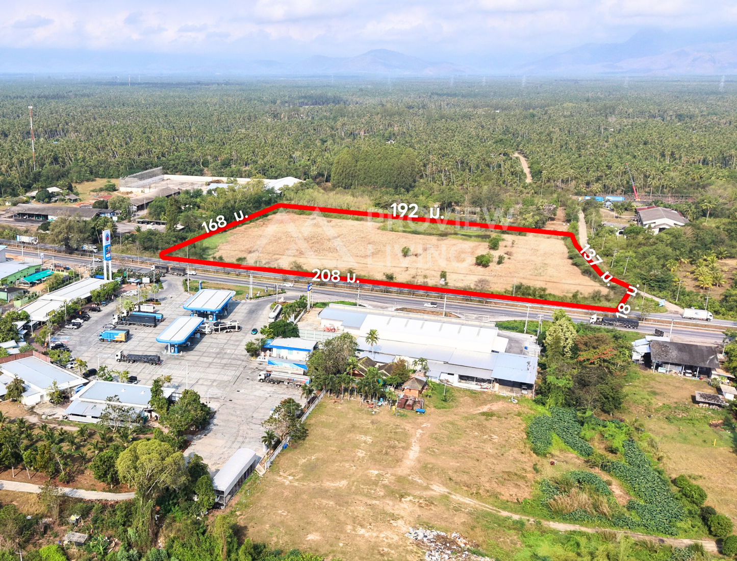 [ขายด่วน] ที่ดิน 20 ไร่ ประจวบคีรีขันธ์ ตรงข้าม ปตท.ทับสะแก ราคา 1.XX ล้านบาท/ไร่