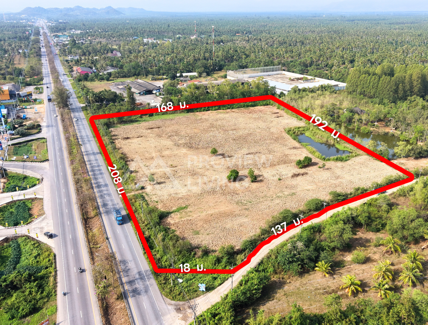 [ขายด่วน] ที่ดิน 20 ไร่ ประจวบคีรีขันธ์ ตรงข้าม ปตท.ทับสะแก ราคา 1.XX ล้านบาท/ไร่