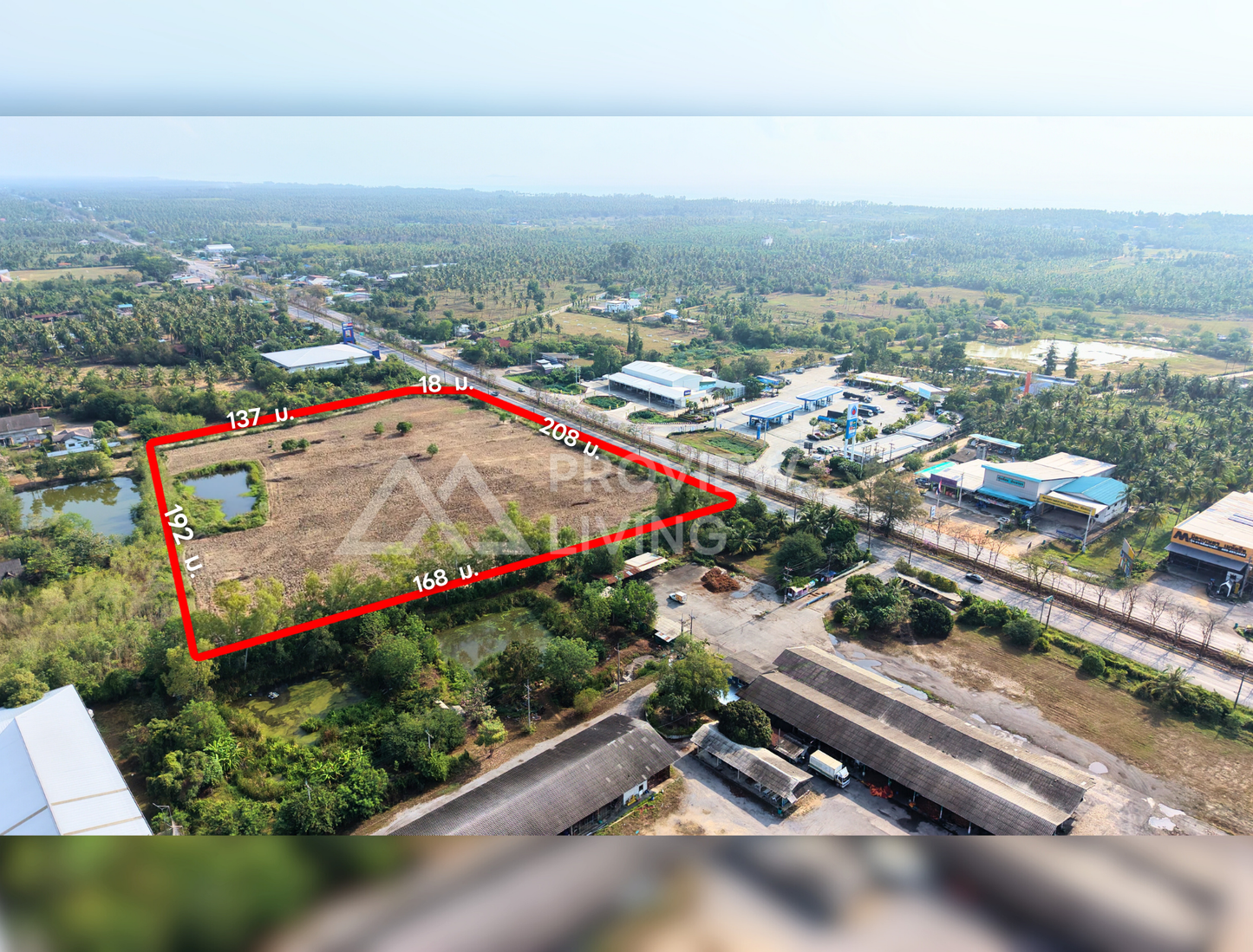 [ขายด่วน] ที่ดิน 20 ไร่ ประจวบคีรีขันธ์ ตรงข้าม ปตท.ทับสะแก ราคา 1.XX ล้านบาท/ไร่