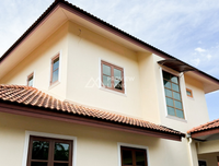For sale: 2-storey detached corner house, Soi Sri Kasem 15, 100 sq.wah, 3 bedrooms, 3 bathrooms, 4 parking spaces, Baan Wassana, Tad Mai Nai Luek (near the slaughterhouse), Surat Thani.