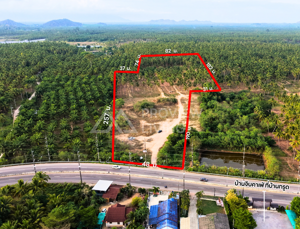 Vacant land for sale, near Lotus Regional Distribution Center, Surat Thani. 18 rai, 83.6 square wah.