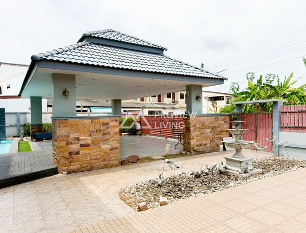 For sale: 2-story detached house in Chaiya. 3 beds, 3 baths. Near Supercheap Chaiya branch.