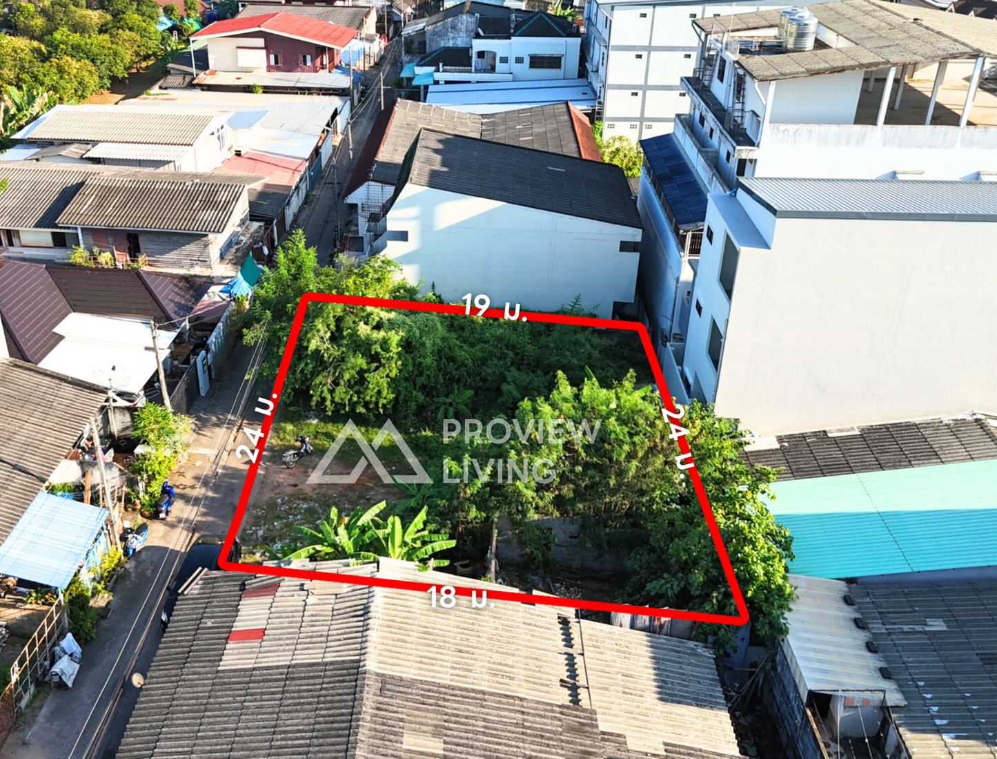 [ขายด่วน] ที่ดินเปล่า 106 ตร.วา โซนตลาดใหม่ ใกล้โชว์รูมอิซูซุเพียง 190 เมตร หน้ากว้าง 24 เมตร | ลึก 18 เมตร