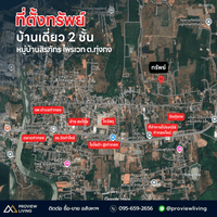 Urgent sale: Two-story detached house, Siraphat Private Thung Gong. 3 bedrooms, 2 bathrooms. Near Bangkok Hospital, Central Plaza, and Surat Thani Hospital.