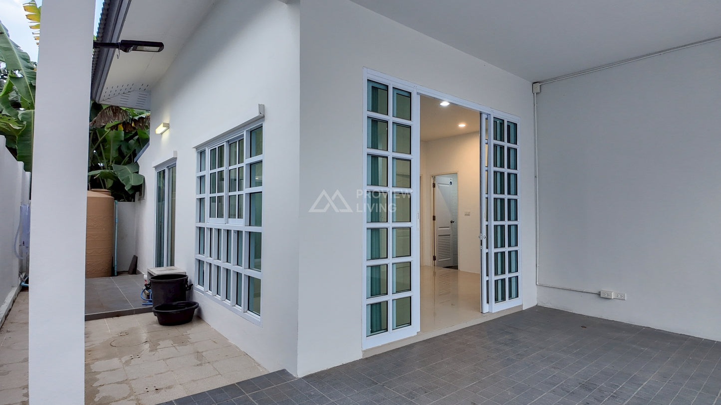 [ขายด่วน] บ้านแฝด โครงการวิลล่าเทมโป้ ซอยโกเตง รีโนเวทครบหิ้วกระเป๋าพร้อมเข้าอยู่ | 33.2 ตร.วา | 2 ห้องนอน 2 ห้องน้ำ 2 จอดรถ