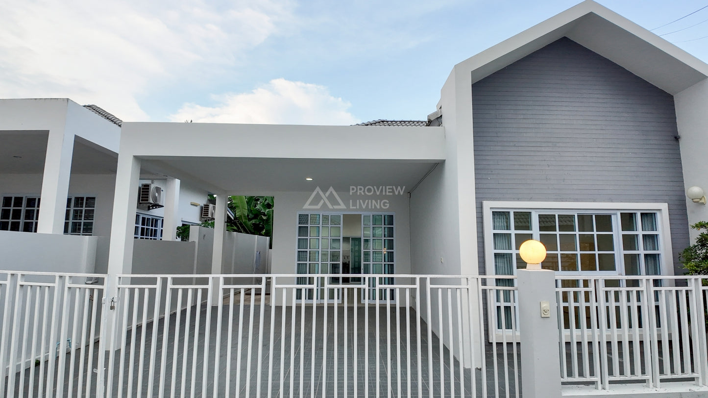 [ขายด่วน] บ้านแฝด โครงการวิลล่าเทมโป้ ซอยโกเตง รีโนเวทครบหิ้วกระเป๋าพร้อมเข้าอยู่ | 33.2 ตร.วา | 2 ห้องนอน 2 ห้องน้ำ 2 จอดรถ