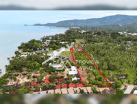 Urgent sale! Large plot of land in Surat Thani, over 4 rai, Lipa Noi, Koh Samui. Only 5 minutes from Nathon Pier, 150 m from Lipa Noi Beach.
