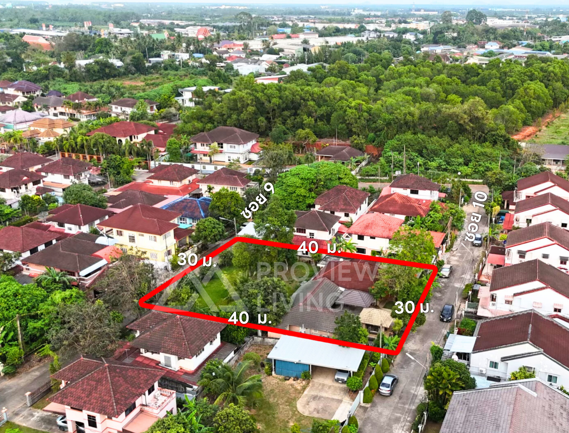 บ้านเดี่ยว 2 หลัง + สวน หมู่บ้านเสาวลักษณ์ 2  @บางกุ้ง 26-000003 @หมู่บ้านเสาวลักษณ์ ซอย 10